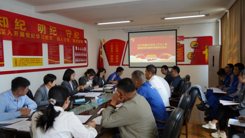 物產(chǎn)汽貿(mào)公司黨支部召開2024年第五次學(xué)習(xí)（擴大）會暨&ldquo;知敬畏、存戒懼、守底線&rdquo;專題研討會議